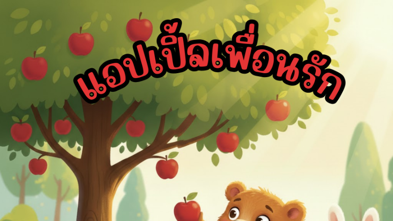 ชุดนิทานดี มีคุณธรรม สร้างสรรค์คนดี เรื่องที่ 5 แอปเปิ้ล เพื่อนรัก