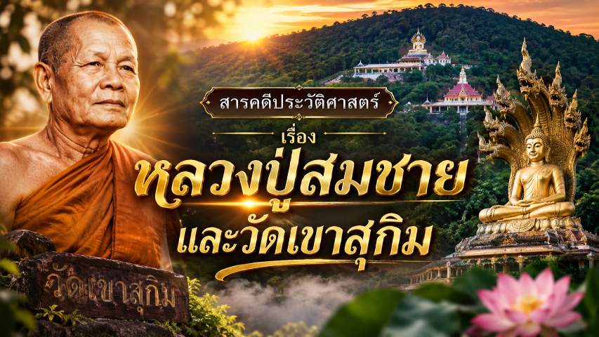 สารคดีประวัติศาสตร์ เรื่อง หลวงปู่สมชายและวัดเขาสุกิม