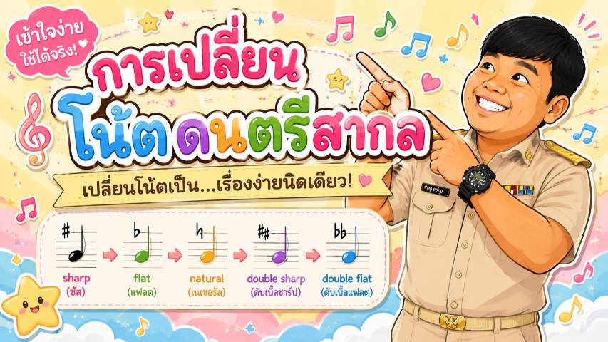 การเปลี่ยนโน๊ตเพลง