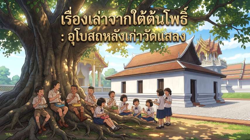 เรื่องเล่าจากใต้ต้นโพธิ์ : อุโบสถหลังเก่าวัดแสลง