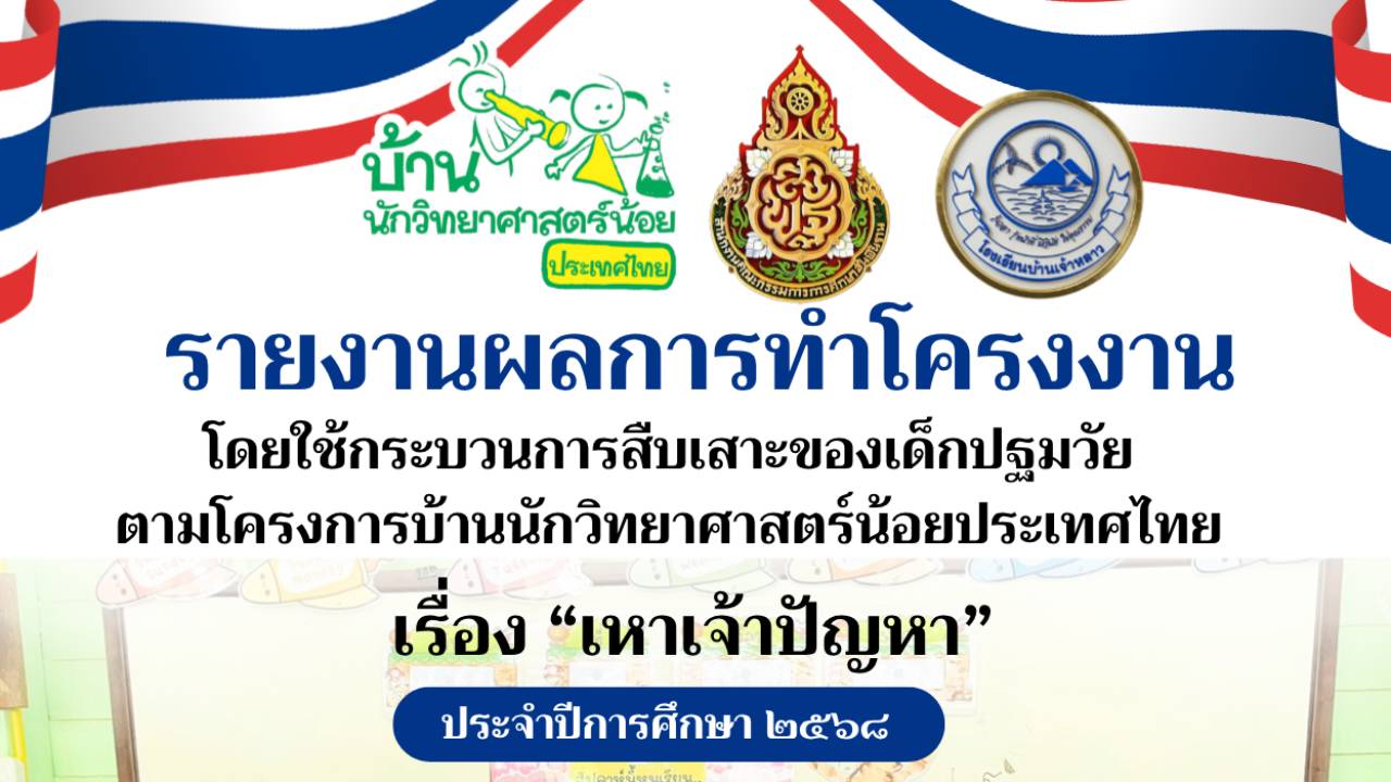 รายงานผลการดำเนินโครงงาน