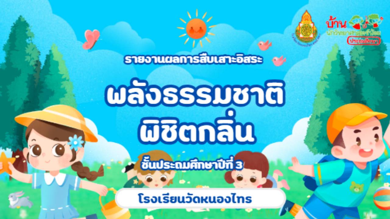 รายงานผลการสืบเสาะอิสระชั้นป.3 โรงเรียนวัดหนองไทร