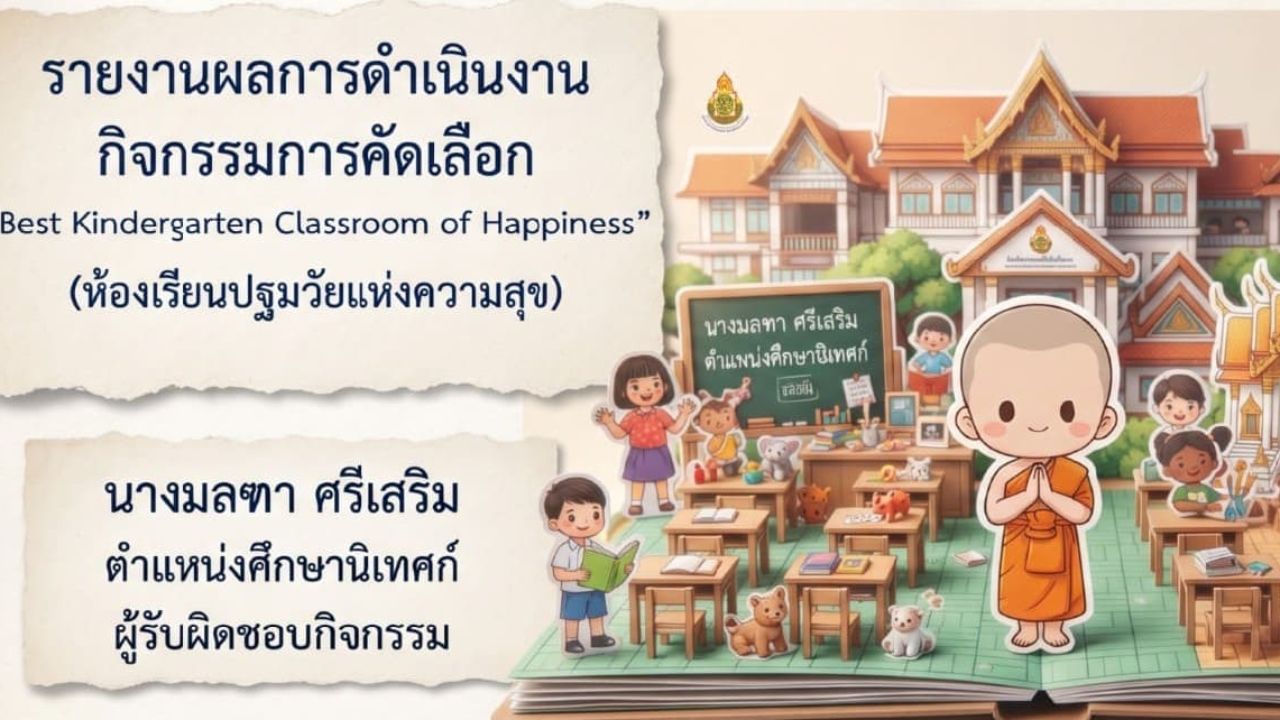 รายงานผลการคัดเลือกห้องเรียนแห่งความสุข ประจำปีงบประมาณ พ.ศ.2569