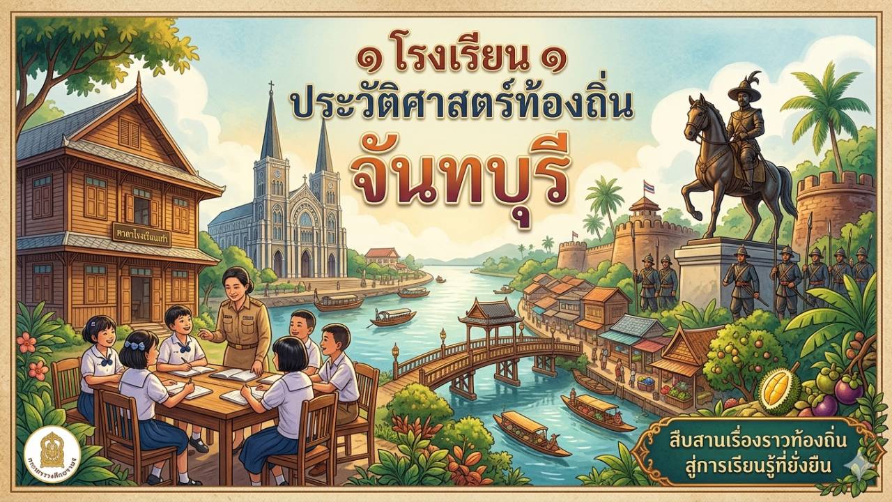 1 โรงเรียน 1 ประวัติศาสตร์ท้องถิ่น จันทบุรี