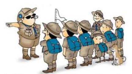 พิธีประดับแถบ 2 สี เตรียมลูกเสือวิสามัญ สกร.