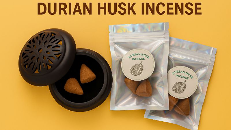 Durian Husk Incense กำยานหอมจากเปลือกทุเรียนธรรมชาติ (โรงเรียนวัดสะพานหิน)